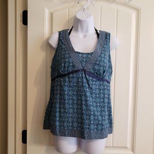 BASS Blue Top with Side Zipper